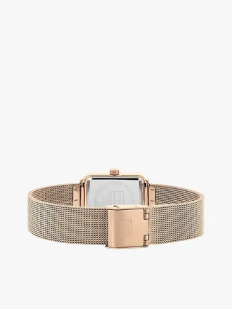 21.3MM Crystal Accent Square Dial Watch