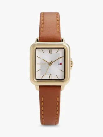 24MM Leather Strap Dress Watch