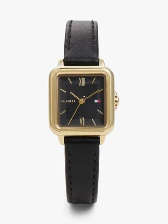 24MM Leather Strap Dress Watch