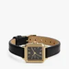 24MM Leather Strap Dress Watch