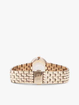 25MM Oval Crystal Accent Link Watch