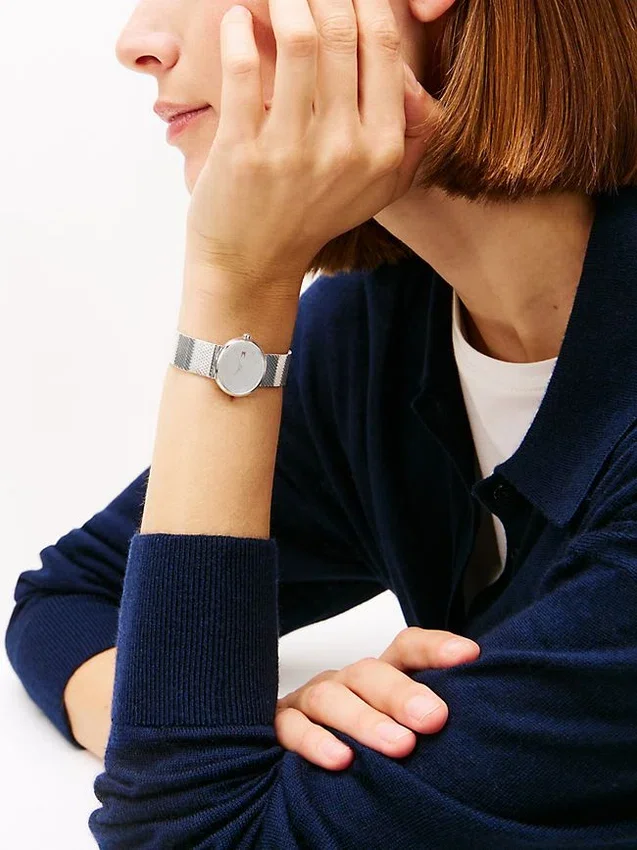 25MM Oval Crystal Accent Mesh Watch 25MM Oval Crystal Accent Mesh Watch