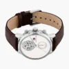 40MM Leather Strap Dress Watch