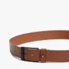 Allover Flag Logo Leather Belt Allover Flag Logo Leather Belt