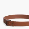 Allover Flag Logo Leather Belt Allover Flag Logo Leather Belt