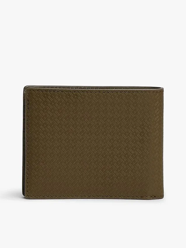Allover Flag Logo Leather Bifold Wallet Allover Flag Logo Leather Bifold Wallet