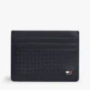 Allover Flag Logo Leather Card Holder Allover Flag Logo Leather Card Holder
