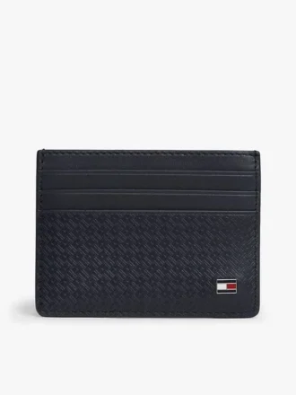 Allover Flag Logo Leather Card Holder