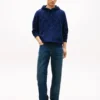 Allover Flag Logo Velour Jacquard Hoodie