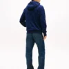 Allover Flag Logo Velour Jacquard Hoodie