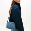 Allover Flag Print Denim Crossbody Bag Allover Flag Print Denim Crossbody Bag