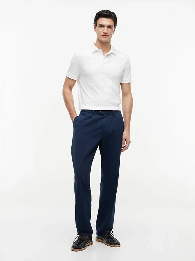 Allover Flag Print Interlock Polo Allover Flag Print Interlock Polo