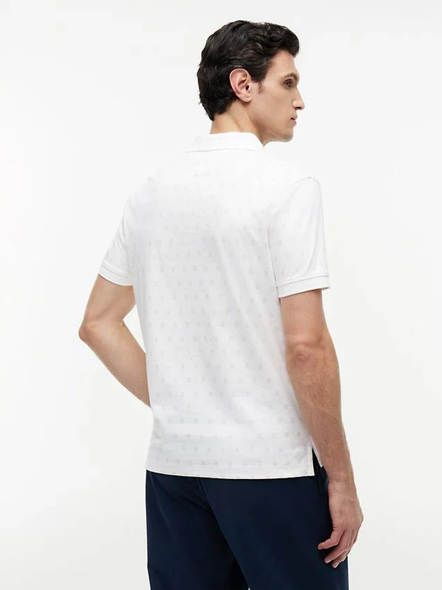 Allover Flag Print Interlock Polo Allover Flag Print Interlock Polo