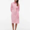 Allover Floral Striped Midi Shirtdress Allover Floral Striped Midi Shirtdress