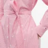 Allover Floral Striped Midi Shirtdress Allover Floral Striped Midi Shirtdress