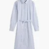 Allover Floral Striped Midi Shirtdress Allover Floral Striped Midi Shirtdress