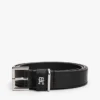 Allover Monogram Leather Belt Allover Monogram Leather Belt