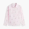 Allover Monogram Linen-Blend Shirt Allover Monogram Linen-Blend Shirt