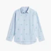 Allover Monogram Linen-Blend Shirt Allover Monogram Linen-Blend Shirt