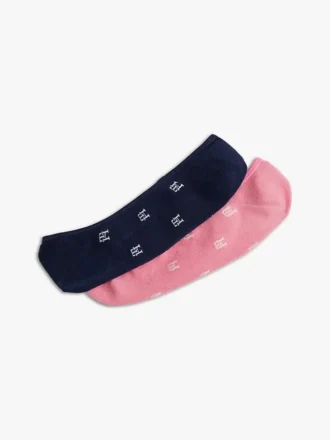 Allover Monogram No-Show Sock 2-Pack