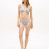 Allover Script Monogram Bikini Top