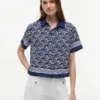 Allover Script Monogram Voile Shirt