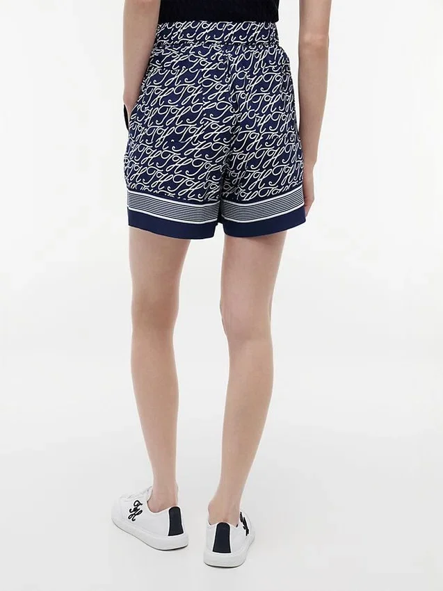 Allover Script Monogram Voile Short Allover Script Monogram Voile Short