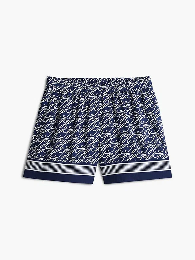 Allover Script Monogram Voile Short Allover Script Monogram Voile Short