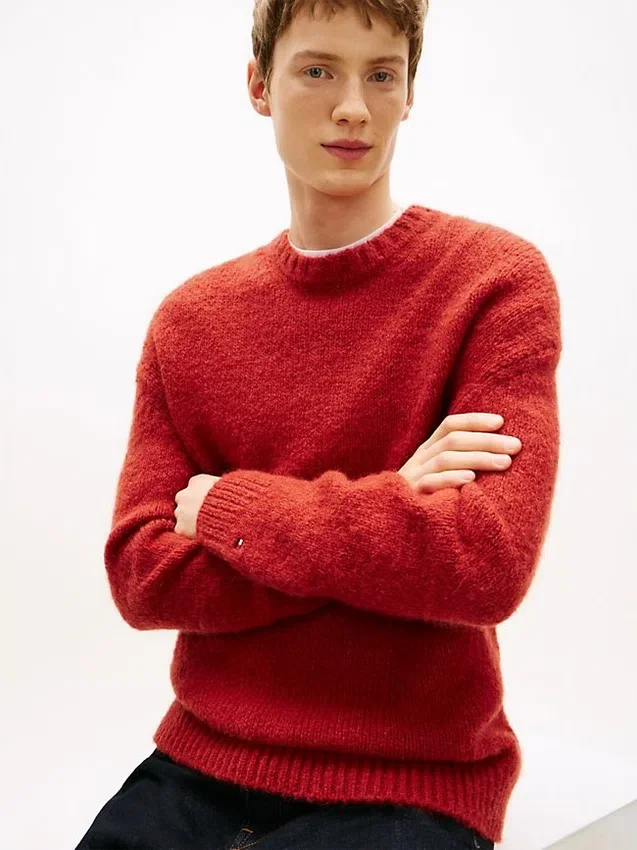 Alpaca Wool-Blend Crewneck Sweater Alpaca Wool-Blend Crewneck Sweater