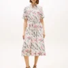 Animal Print Linen Midi Shirtdress Animal Print Linen Midi Shirtdress