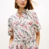 Animal Print Linen Midi Shirtdress Animal Print Linen Midi Shirtdress
