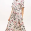 Animal Print Linen Midi Shirtdress Animal Print Linen Midi Shirtdress