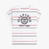 Arch Logo Striped Dolman Sleeve T-Shirt