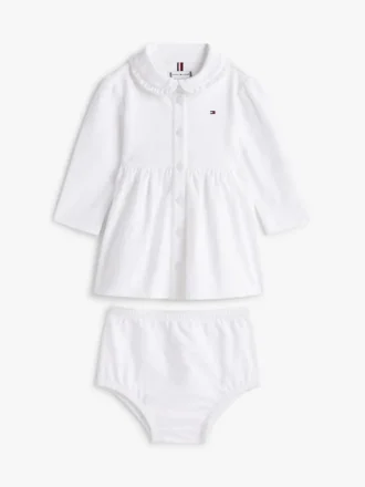 Babies’ Long-Sleeve Stretch Polo Dress