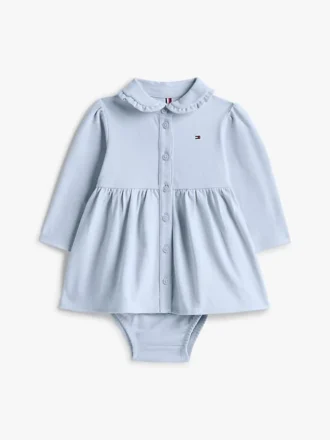 Babies’ Long-Sleeve Stretch Polo Dress