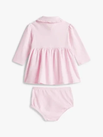 Babies’ Long-Sleeve Stretch Polo Dress