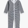 Babies’ Stripe Ribbed Footie Coverall