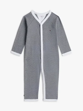 Babies’ Stripe Ribbed Footie Coverall