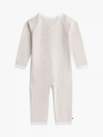 Babies’ Stripe Ribbed Footie Coverall