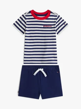 Babies’ Striped T-Shirt & Short Set