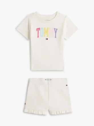 Babies’ Tommy Logo T-Shirt & Short Set