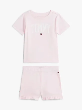 Babies’ Tommy Logo T-Shirt & Short Set