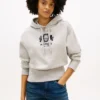 Badge Crest Logo Brushed-Back Hoodie