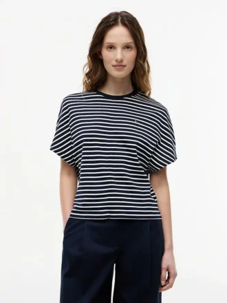 Batwing-Sleeve Crewneck T-Shirt
