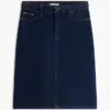 Belted Denim Skirt
