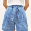 Belted Gingham Seersucker Short Belted Gingham Seersucker Short