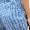 Belted Gingham Seersucker Tapered Pant