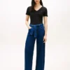 Belted High-Rise Wide Leg Jean