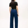 Belted High-Rise Wide Leg Jean