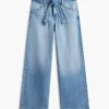 Belted High-Rise Wide Leg Jean